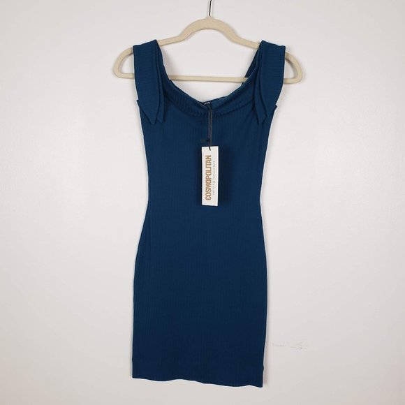 Dress the Population Dresses & Skirts - Dress the Runaway x Cosmopolitan Blue Mini Dress
